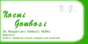 noemi gombosi business card